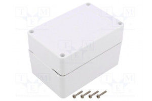 Enclosure: multipurpose X: 120mm Y: 80mm Z: 75mm ZP ASA white