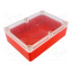 Enclosure: multipurpose X: 126mm Y: 176mm Z: 57mm ABS red gasket