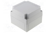 Enclosure: multipurpose X: 130mm Y: 130mm Z: 100mm MNX ABS grey