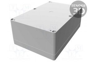 Enclosure: multipurpose X: 160mm Y: 240mm Z: 90mm 1554 grey