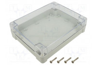 Enclosure: multipurpose X: 190mm Y: 240mm Z: 60mm ZP light grey