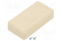 Enclosure: multipurpose X: 40mm Y: 79mm Z: 20mm ABS ivory