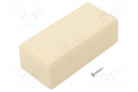 Enclosure: multipurpose X: 56mm Y: 121mm Z: 42mm ABS ivory