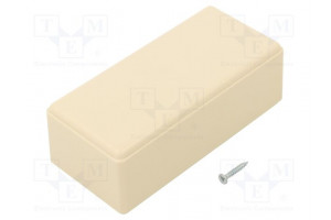 Enclosure: multipurpose X: 56mm Y: 121mm Z: 42mm ABS ivory