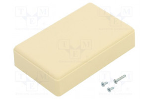 Enclosure: multipurpose X: 56mm Y: 90mm Z: 23mm ABS ivory