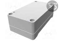 Enclosure: multipurpose X: 65mm Y: 120mm Z: 40mm 1555 grey