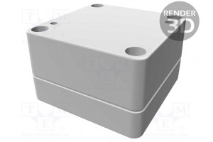 Enclosure: multipurpose X: 65mm Y: 65mm Z: 40mm 1555 grey