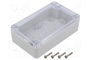 Enclosure: multipurpose X: 75mm Y: 125mm Z: 37mm ZP light grey