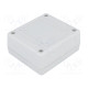 Enclosure: multipurpose X: 79mm Y: 89mm Z: 38mm ABS grey IP54