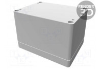 Enclosure: multipurpose X: 90mm Y: 120mm Z: 80mm 1554 grey