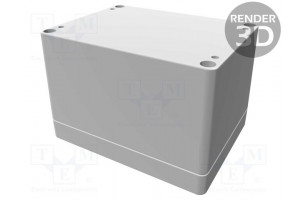 Enclosure: multipurpose X: 90mm Y: 120mm Z: 80mm 1554 grey