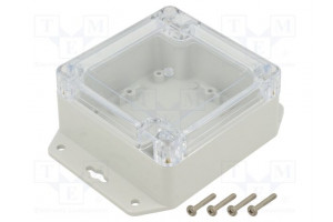 Enclosure: multipurpose X: 90mm Y: 90mm Z: 45mm ZP ABS gasket