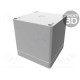 Enclosure: multipurpose X: 90mm Y: 90mm Z: 90mm 1554 grey