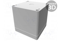 Enclosure: multipurpose X: 90mm Y: 90mm Z: 90mm 1554 grey