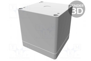 Enclosure: multipurpose X: 90mm Y: 90mm Z: 90mm 1554 grey