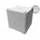 Enclosure: multipurpose X: 90mm Y: 90mm Z: 90mm 1555 ABS grey