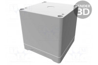 Enclosure: multipurpose X: 90mm Y: 90mm Z: 90mm 1555 ABS grey