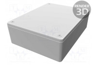 Enclosure: multipurpose X: 94mm Y: 121mm Z: 38mm 1591XX ABS grey