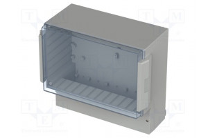 Enclosure: wall mounting X: 296mm Y: 281mm Z: 158mm ABS grey