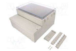 Enclosure: wall mounting X: 296mm Y: 281mm Z: 158mm ABS grey