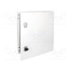 Enclosure: wall mounting X: 400mm Y: 500mm Z: 150mm CS steel