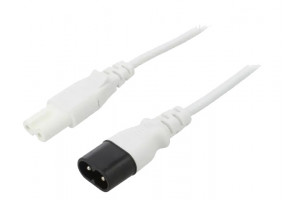 EXTENSION CORD C7-C8 WHITE 1m