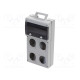 Enclosure: for modular components grey Series: BLOCK