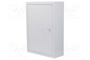 Enclosure: for modular components IP30 light grey steel IK08