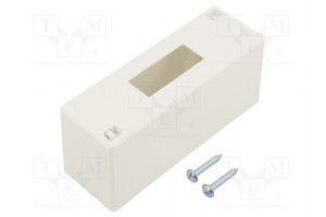 Enclosure: for modular components IP30 white No.of mod: 2 IK07