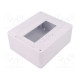 Enclosure: for modular components IP30 white No.of mod: 8 ABS