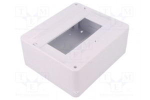 Enclosure: for modular components IP30 white No.of mod: 8 ABS