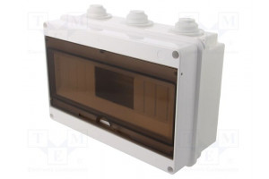 Enclosure: for modular components IP40 white No.of mod: 12