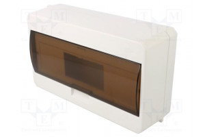 Enclosure: for modular components IP40 white No.of mod: 12