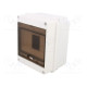 Enclosure: for modular components IP40 white No.of mod: 6