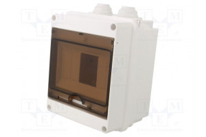 Enclosure: for modular components IP40 white No.of mod: 6