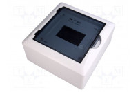 Enclosure: for modular components IP40 white No.of mod: 6 400V