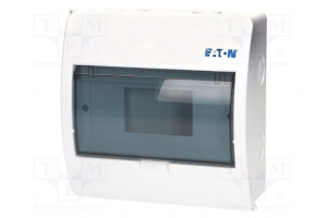 Enclosure: for modular components IP40 white No.of mod: 8 ABS