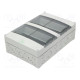 Enclosure: for modular components IP55 grey No.of mod: 24