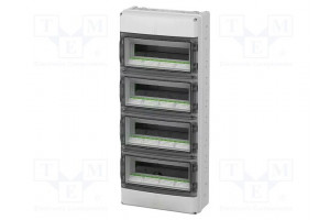 Enclosure: for modular components IP65 grey No.of mod: 56 IK08