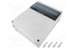 Enclosure: for modular components IP65 light grey 400V IK08