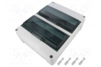 Enclosure: for modular components IP65 light grey 400V IK08