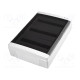 Enclosure: for modular components IP65 light grey ABS 400V