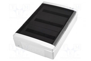 Enclosure: for modular components IP65 light grey ABS 400V