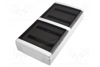 Enclosure: for modular components IP65 light grey ABS 400V