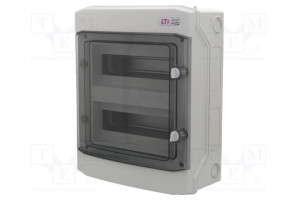 Enclosure: for modular components IP65 light grey Series: ECH