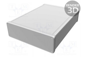 Enclosure: with panel 1455 X: 165mm Y: 220mm Z: 51mm aluminium