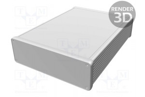 Enclosure: with panel 1455 X: 165mm Y: 220mm Z: 51mm aluminium