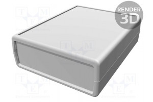 Enclosure: with panel 1593 X: 77mm Y: 95mm Z: 30mm ABS grey