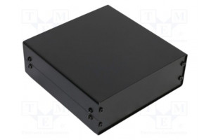 Enclosure: with panel X: 180mm Y: 185mm Z: 65mm aluminium black