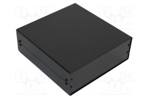 Enclosure: with panel X: 250mm Y: 260mm Z: 90mm aluminium black